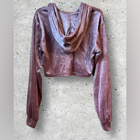 NWOT Vivre La Vie 2PC Velour Jumpsuit & Cropped Jacket - Picture 11 of 13